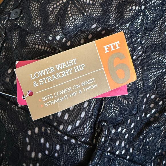 Xhilaration NEW Lace Overlay Skinny Jeans Dark Boho Gothic Stretch Size 11 - Picture 6 of 9